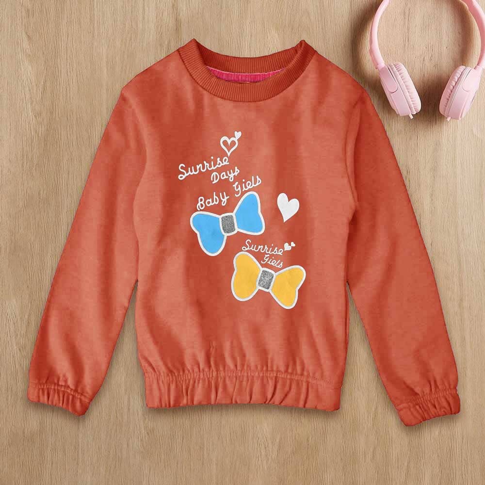 Lyallpur Girl's Sunrise Baby Girl Printed Sweat Shirt Girl's Sweat Shirt LFS 