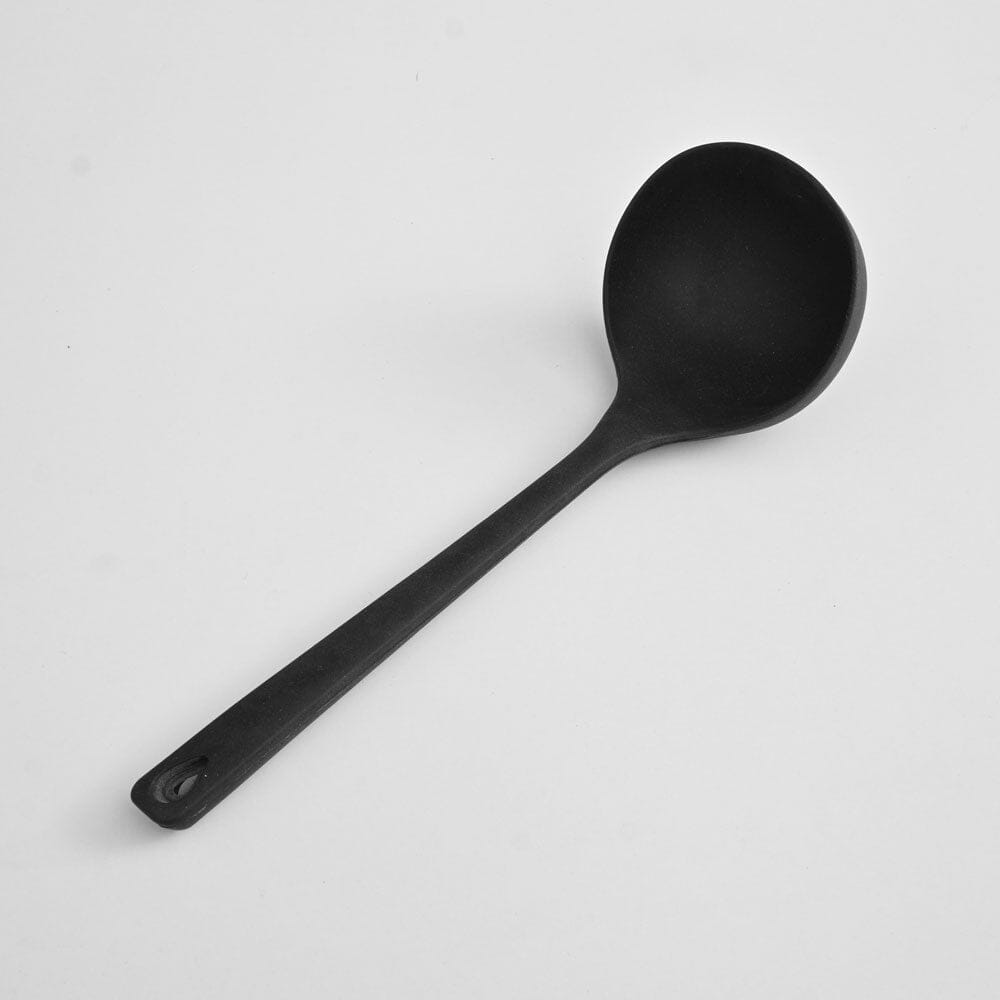 High Grade Long Handle Heat Resistant Solid Silicone Spatula Kitchen Accessories ALN Black D2 