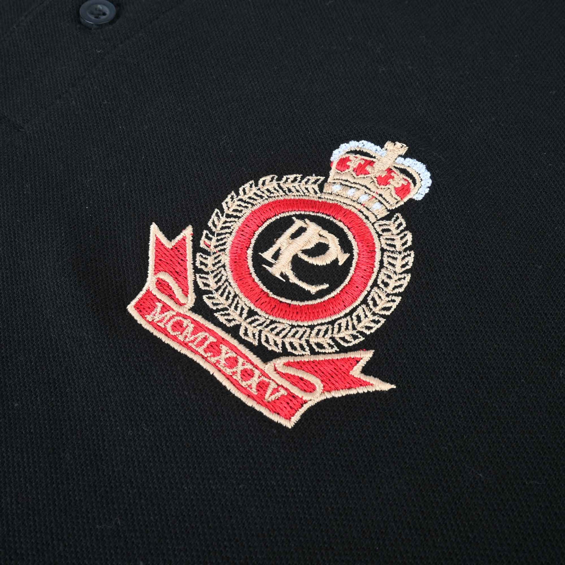 Polo Republica Men's PRC Crest & 85 Embroidered Contrast Panels Polo Shirt