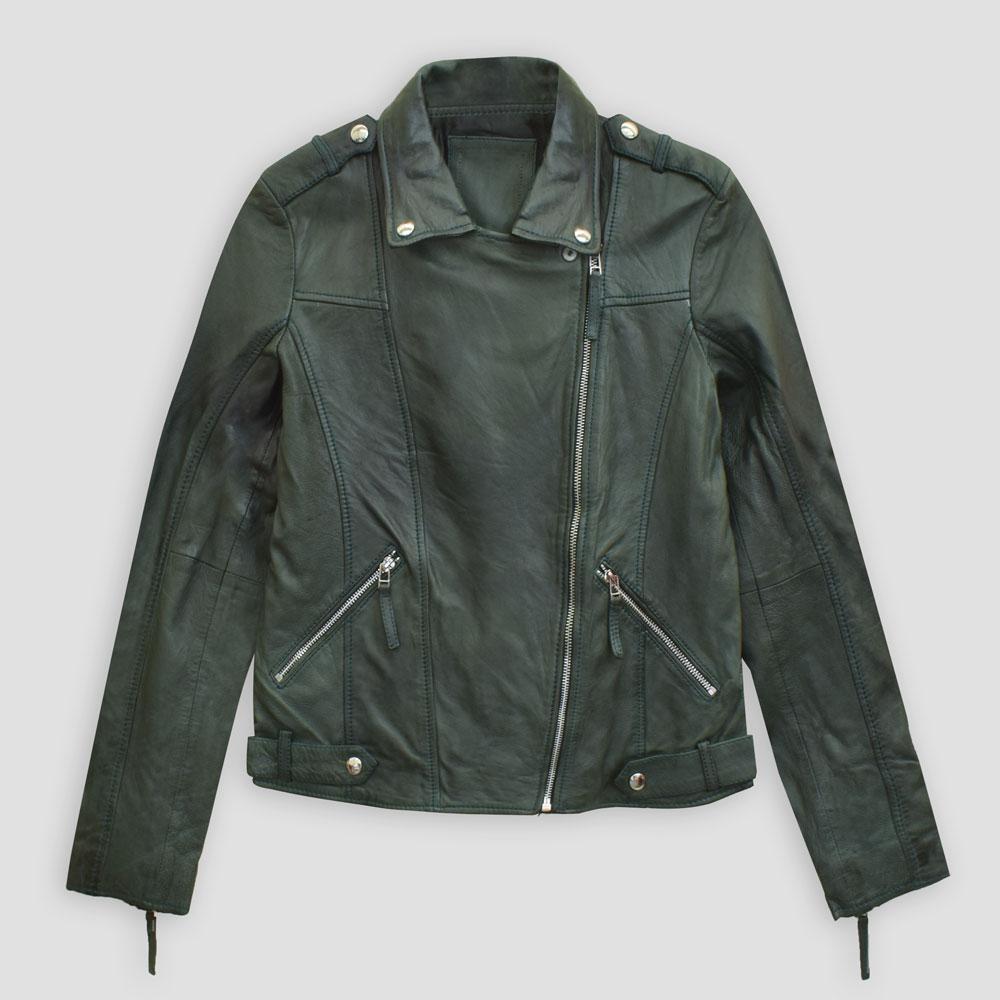 SFS Women's Palatial Style Leather Jacket Women's Jacket SFS Green XS 