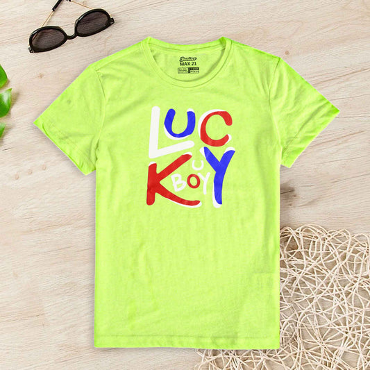 Junior Kid's Lucky Boy Printed Tee Shirt Boy's Tee Shirt SZK Parrot 3-4 Years 