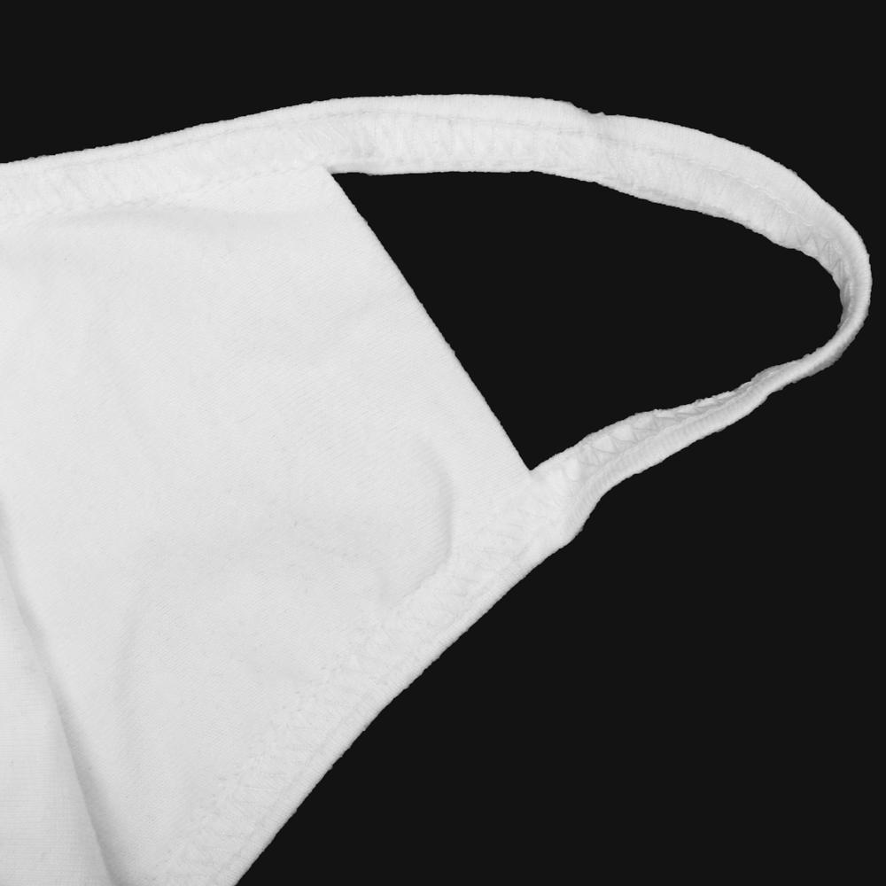 Unisex Double Layer White Fabric Washable Anti-Dust Protective Mask Face Mask Image 