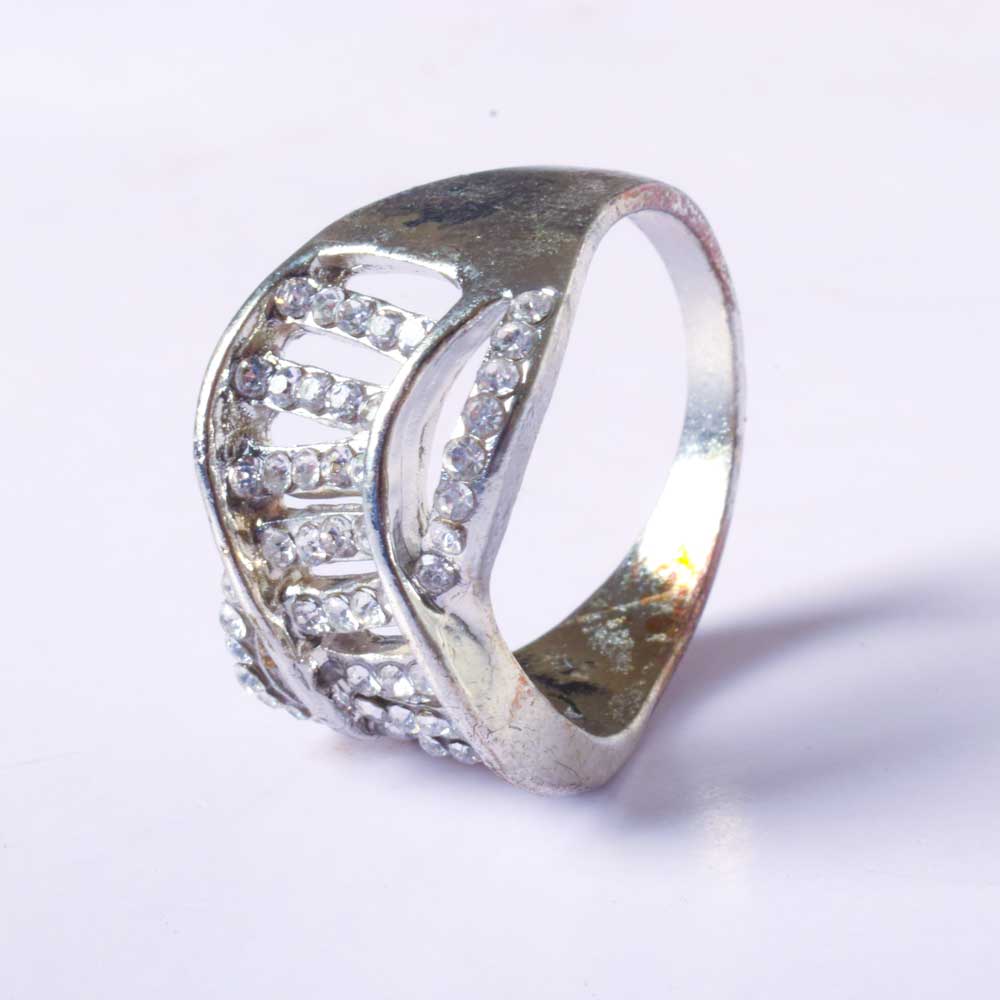 ARM Women's Holidaze Zirconia Studded Ring Jewellery ABM Silver 17 