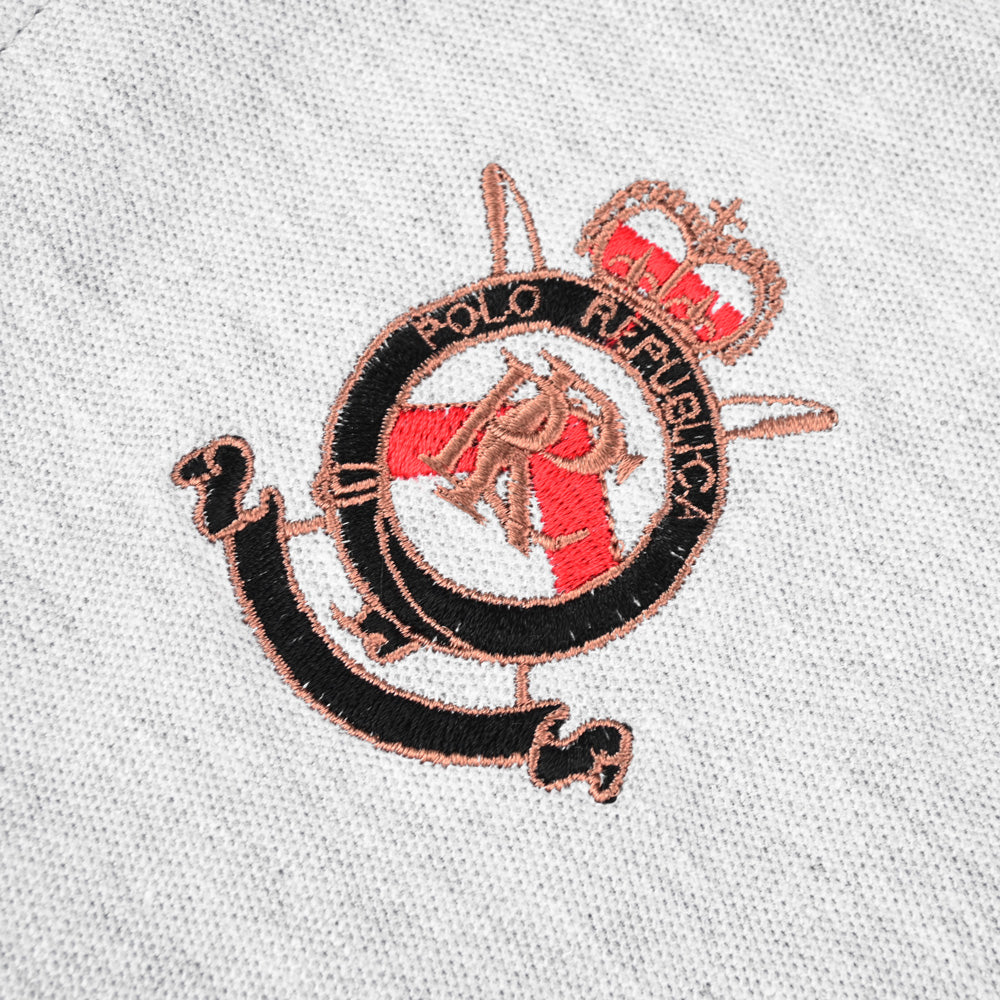 Polo Republica Men's PR Badge-8 Embroidered Polo Shirt Men's Polo Shirt Polo Republica 