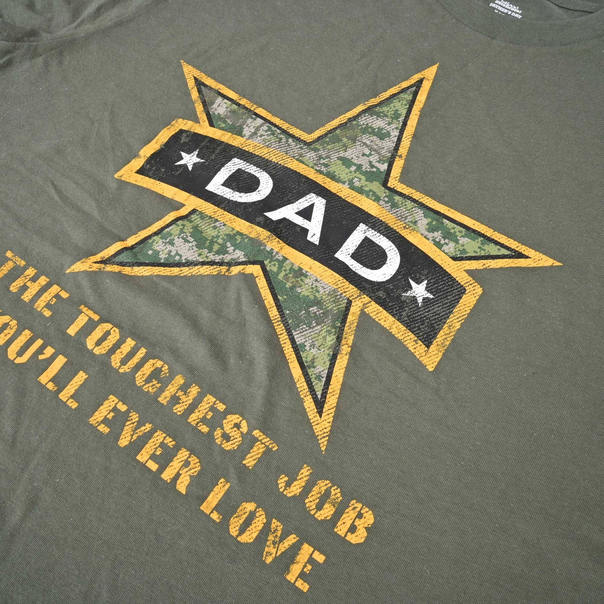 Celebrate Men's Star Dad Printed Short Sleeve Tee Shirt Men's Tee Shirt HAS Apparel 