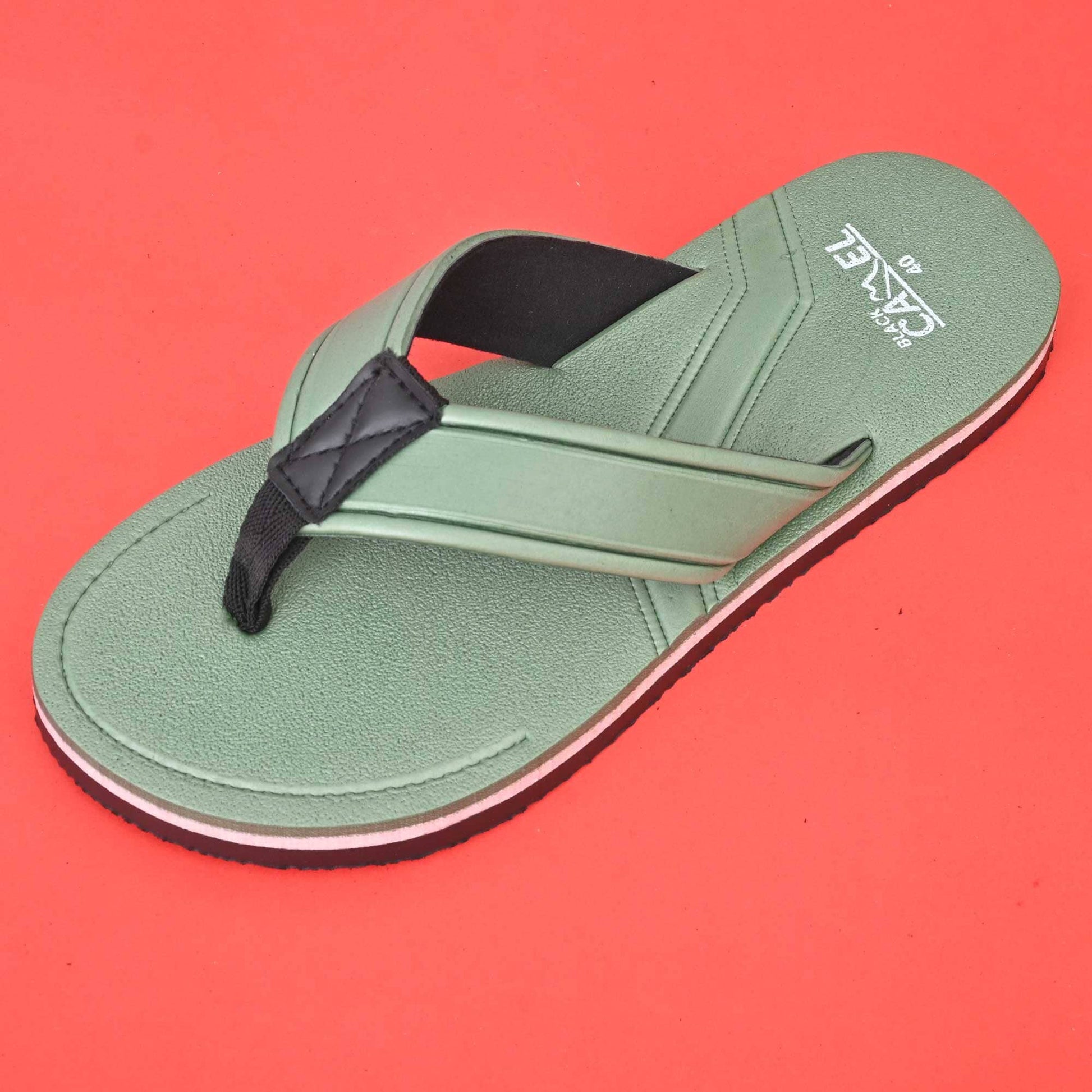Black Camel Men's Lujan Flip Flops Slippers Men's Shoes Hamza Traders Olive Green EUR 40 