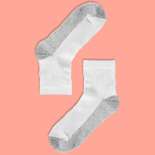 Kid's Ninove Low Cut Socks Socks RAM White & Grey EUR 34-38 