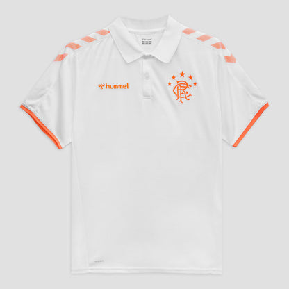 Men's Hummel RFC Printed Short Sleeves Active Wear Polo Shirt Men's Polo Shirt HAS Apparel White XS 