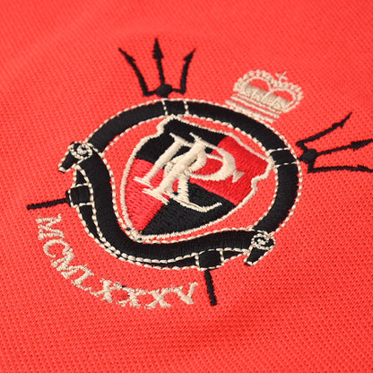 Polo Republica Men's PRC Badge Wave Embroidered Polo Shirt Men's Polo Shirt Polo Republica 
