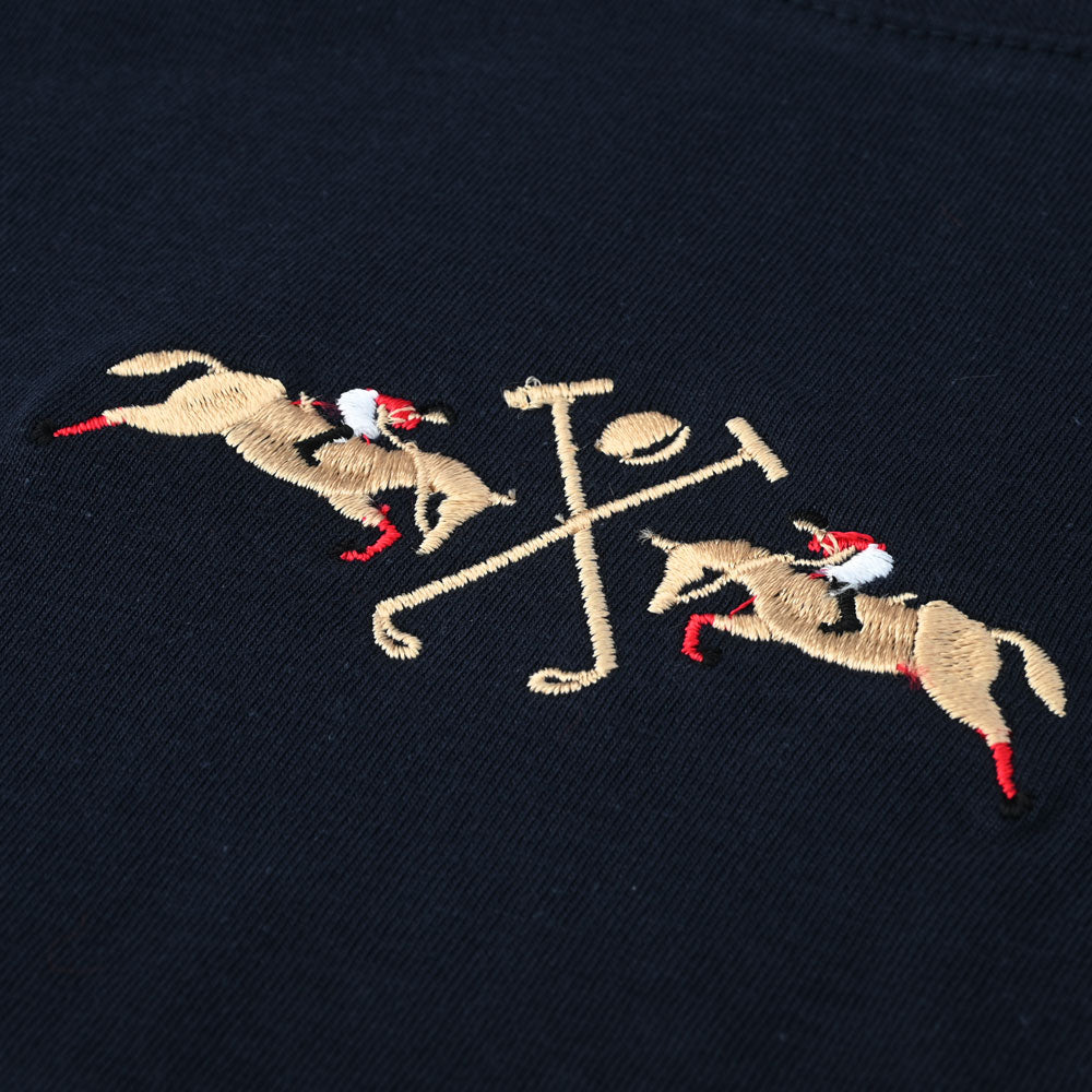 Polo Republica Men's Double Pony Embroidered Crew Neck Tee Shirt Men's Tee Shirt Polo Republica 