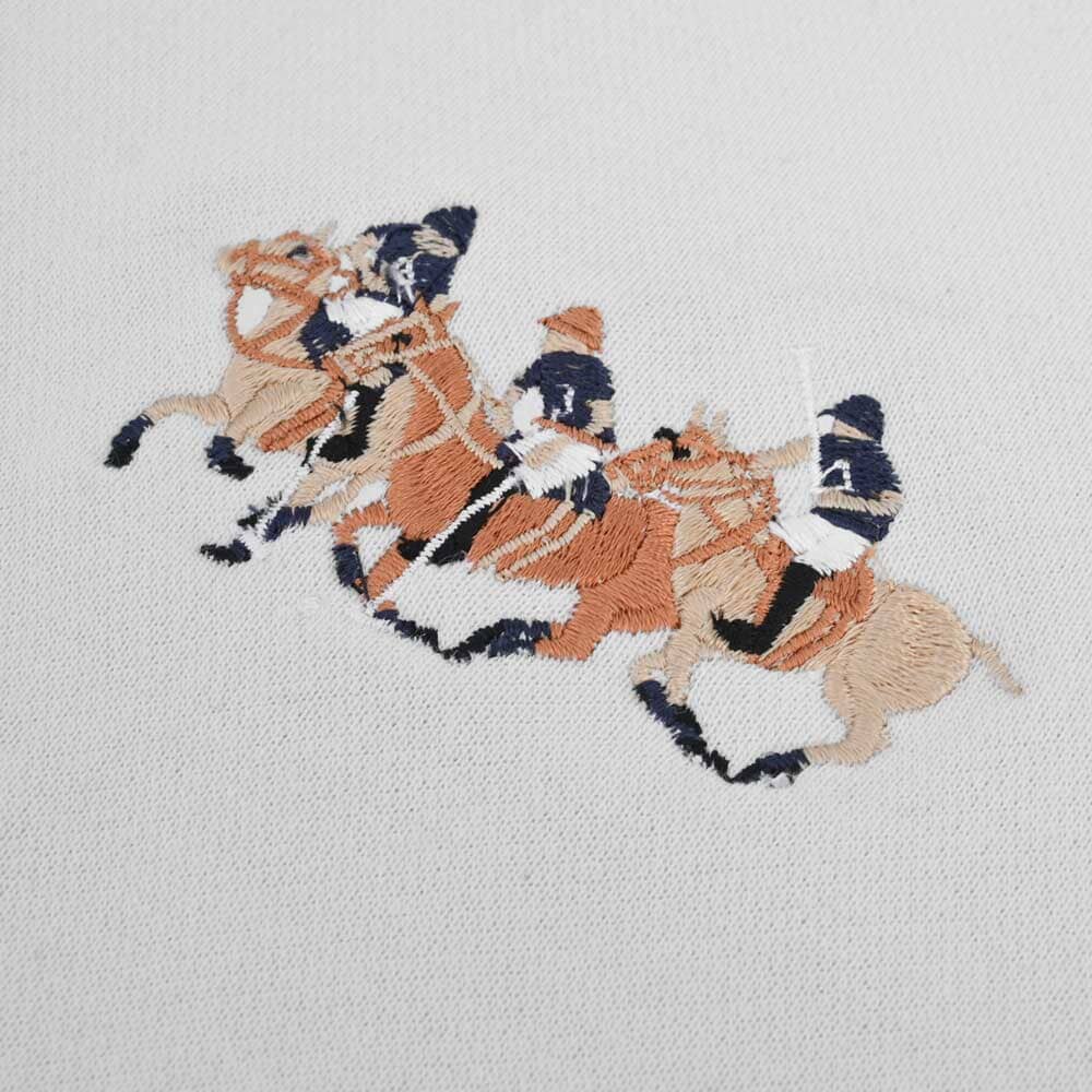 Polo Republica Men's Triple Pony Embroidered Terry Zipper Hoodie Men's Zipper Hoodie Polo Republica 