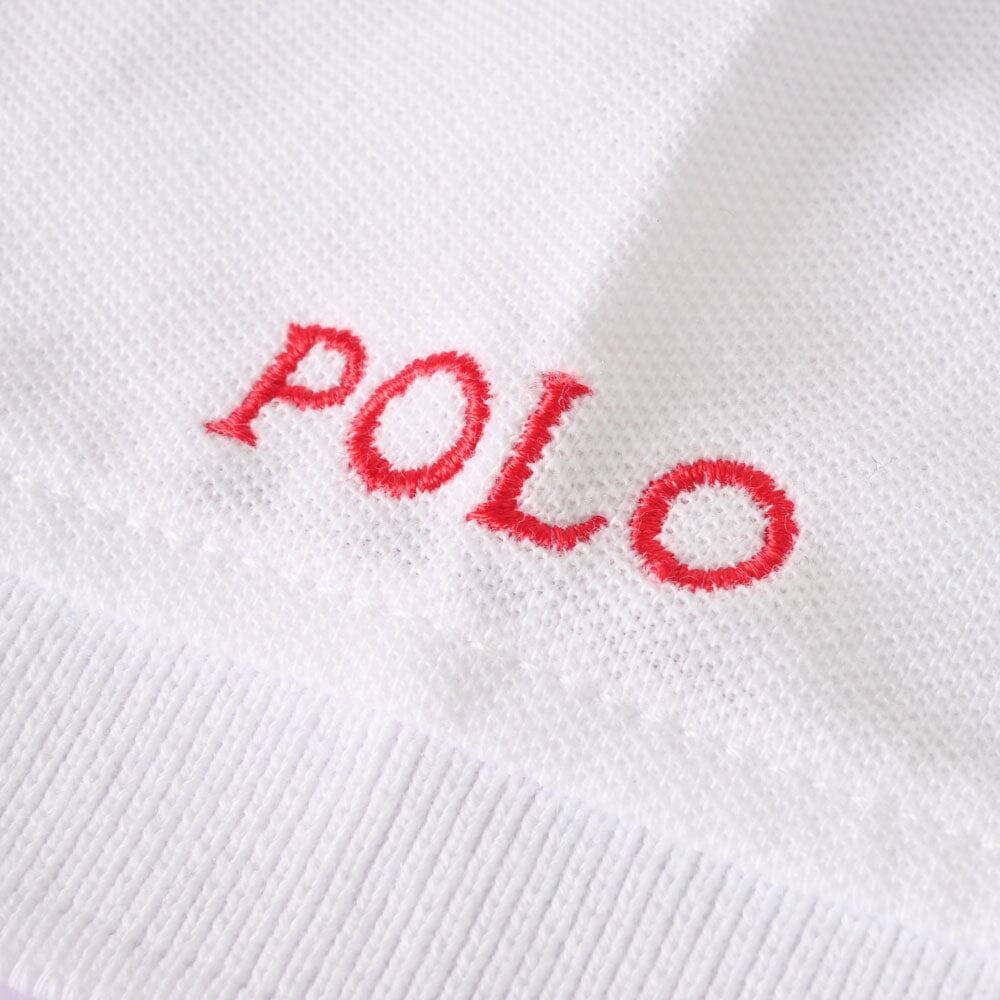 Polo Republica Men's Polo Crest & 8 Embroidered Short Sleeve Polo Shirt Men's Polo Shirt Polo Republica 