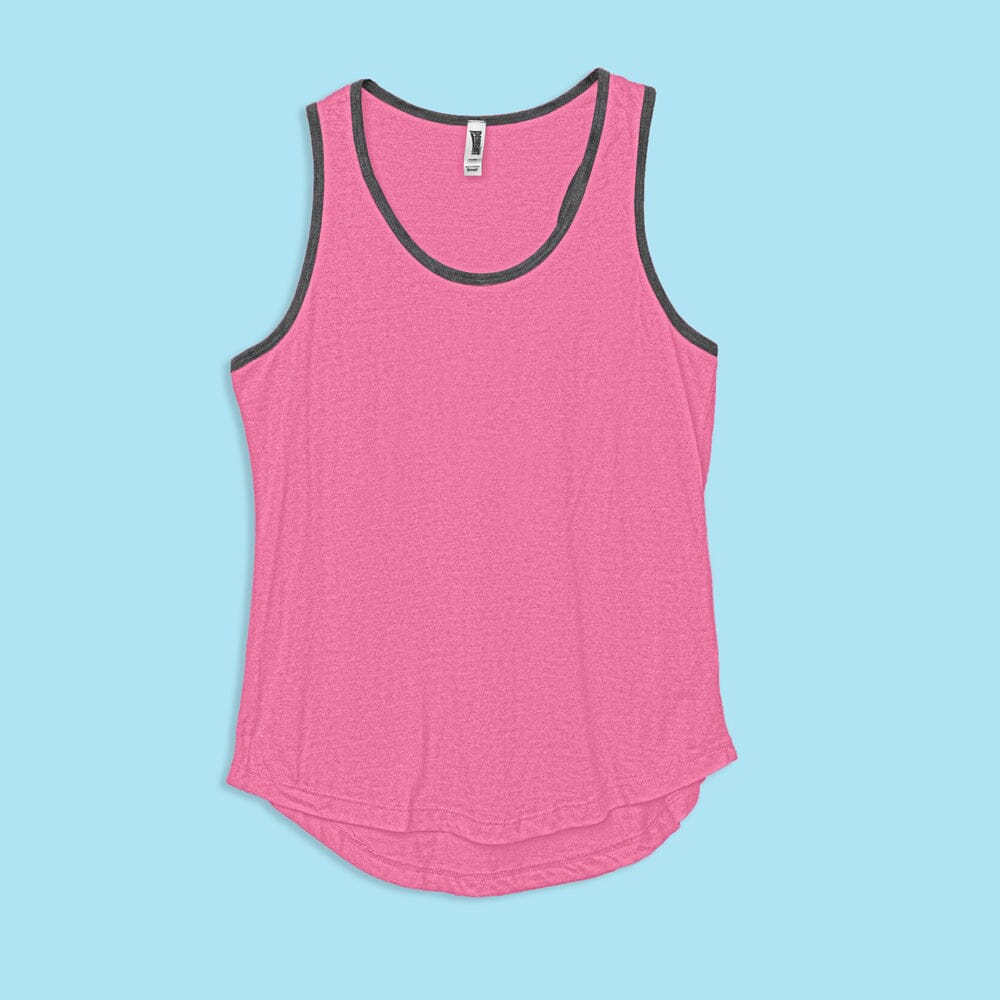 Pennant Women's Sando Sleeveless Tank Top Women's Tee Shirt IST Hot Pink S 