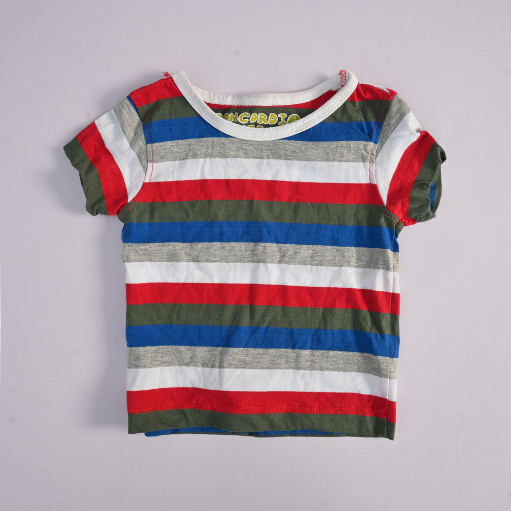 Concordia Kid's Lining Design Tee Shirt Girl's Tee Shirt ST White 1-1.5 Years 