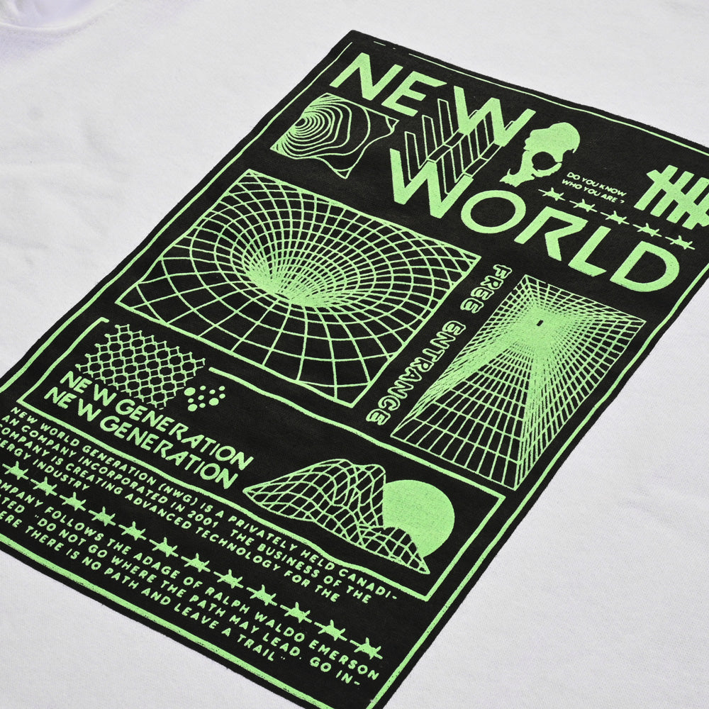 HAS Apparel Men's New World Printed Long Sleeve Sweat Shirt Men's Sweat Shirt HAS Apparel 