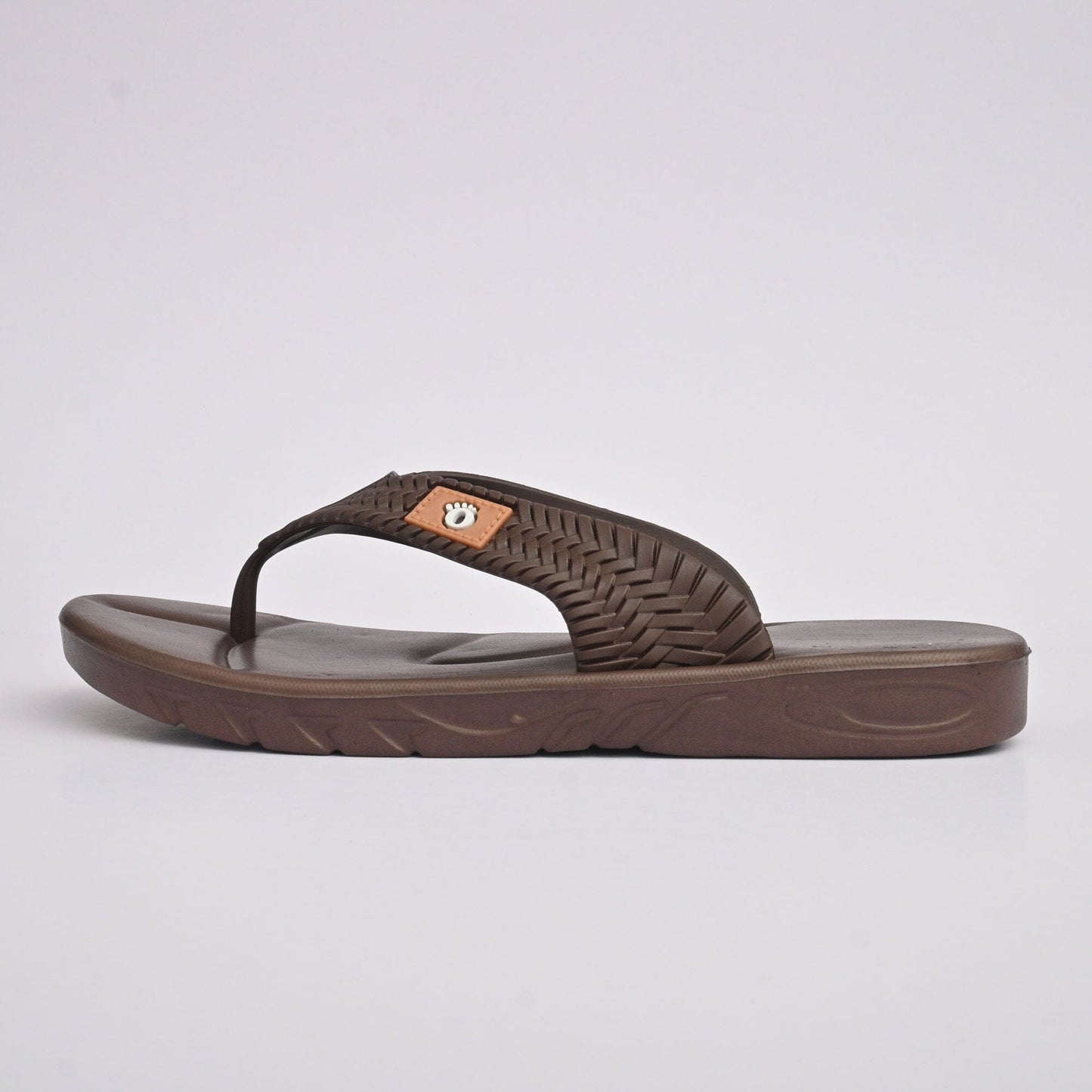 Orfit Men's Logo Design Flip Flop Slippers Men's Shoes NB Enterprises Brown EUR 39 