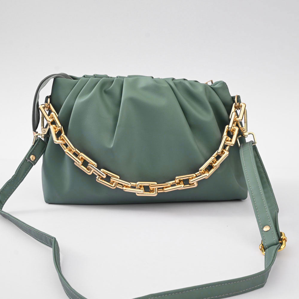 Women's Strasbourg Leather Classis Hand/Shoulder Bag bag SNAN Traders Mint Green 