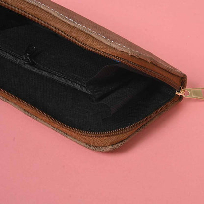 Women's Multi Square Design Faux Leather Zip Closure Wallet/Purse Hand Bag NB Enterprises 