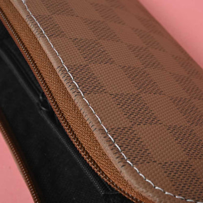 Women's Multi Square Design Faux Leather Zip Closure Wallet/Purse Hand Bag NB Enterprises 