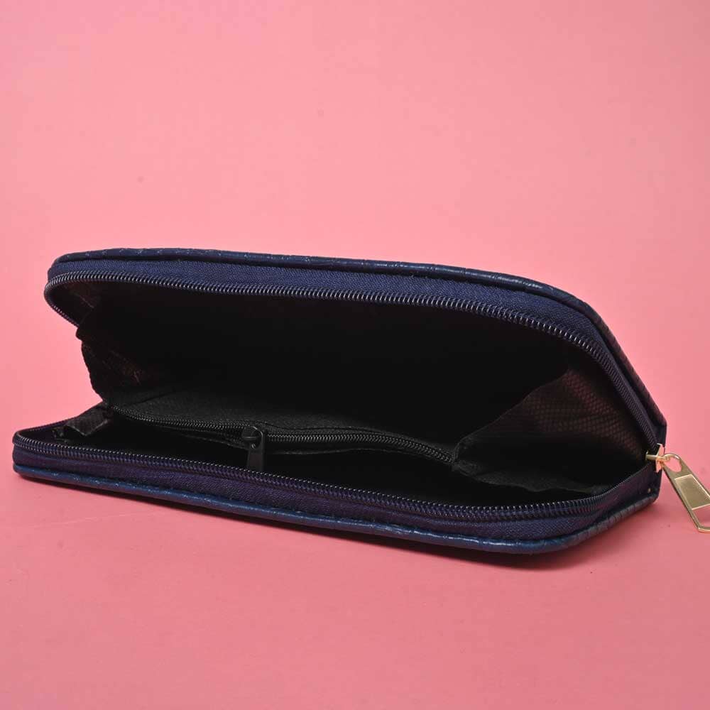 Women's Cobra Texture Faux Leather Zip Closure Wallet/Purse Hand Bag NB Enterprises 