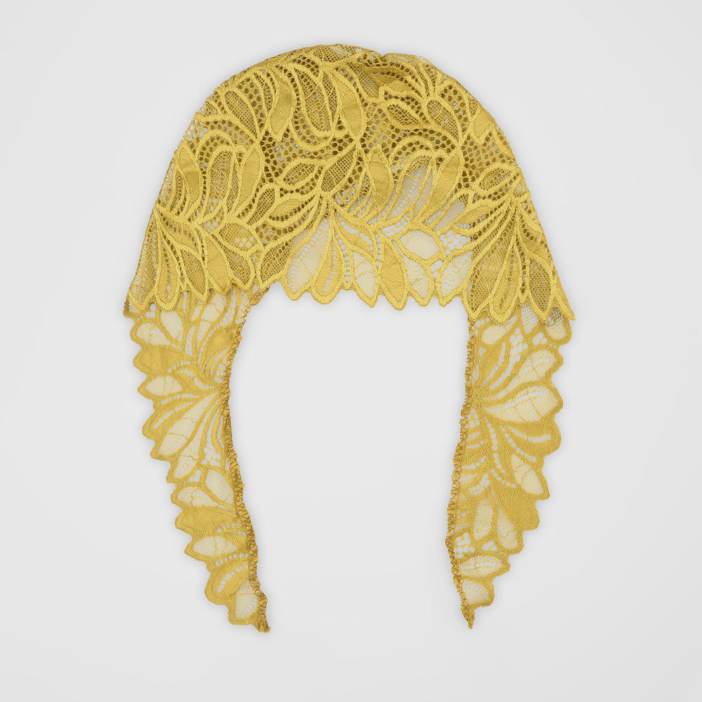 Women's Lovech Net Design Under Scarf Hijab Cap Women's Accessories De Artistic Golden 