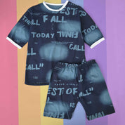 Kid's Aranos Crew Neck Tee and Shorts Set Boy's Suit Set HMG D1 12-18 Months 