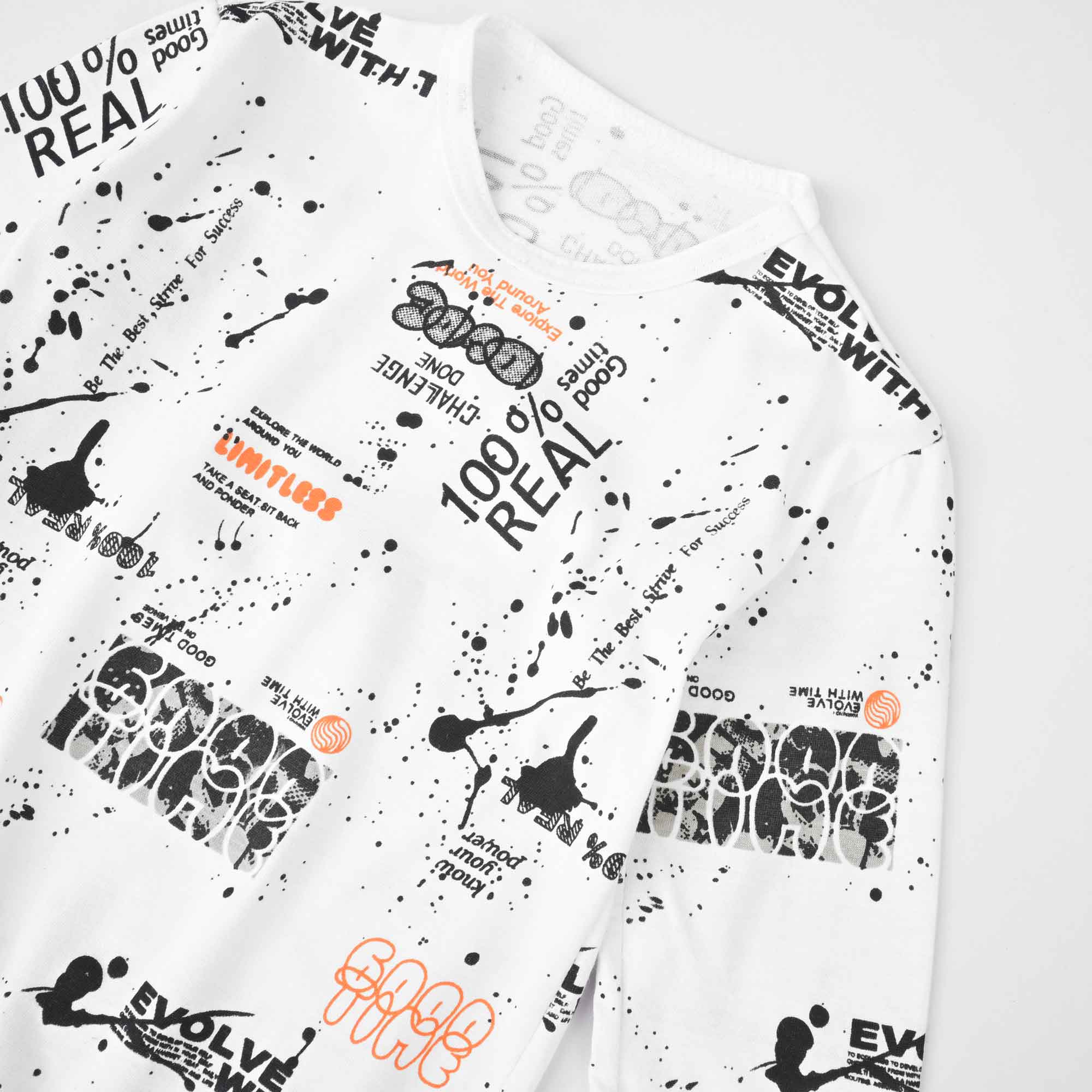 Kid's Aranos Crew Neck Tee and Shorts Set Boy's Suit Set HMG 