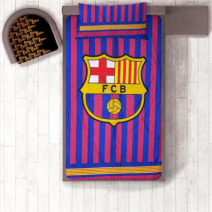 Emelaa Kid's Barcelona FC Printed Bed Sheet - Single Bed Sheet EMA 