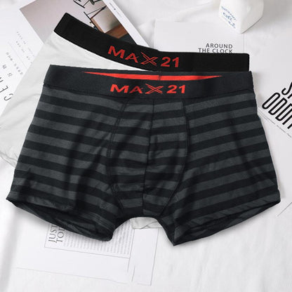 Max 21 Men's Pack Of 2 Assorted Boxer Shorts Men's Underwear SZK S 
