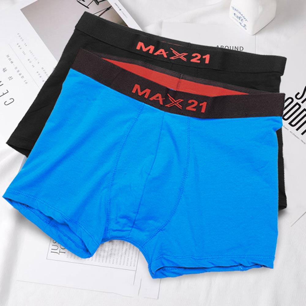 Max 21 Men's Pack Of 2 Assorted Boxer Shorts Men's Underwear SZK 