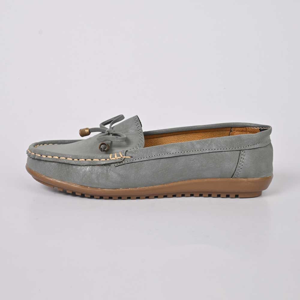Women's Fancy Suede Atario Moccasin Shoes With Tassle Women's Shoes SNAN Traders Grey EUR 35 