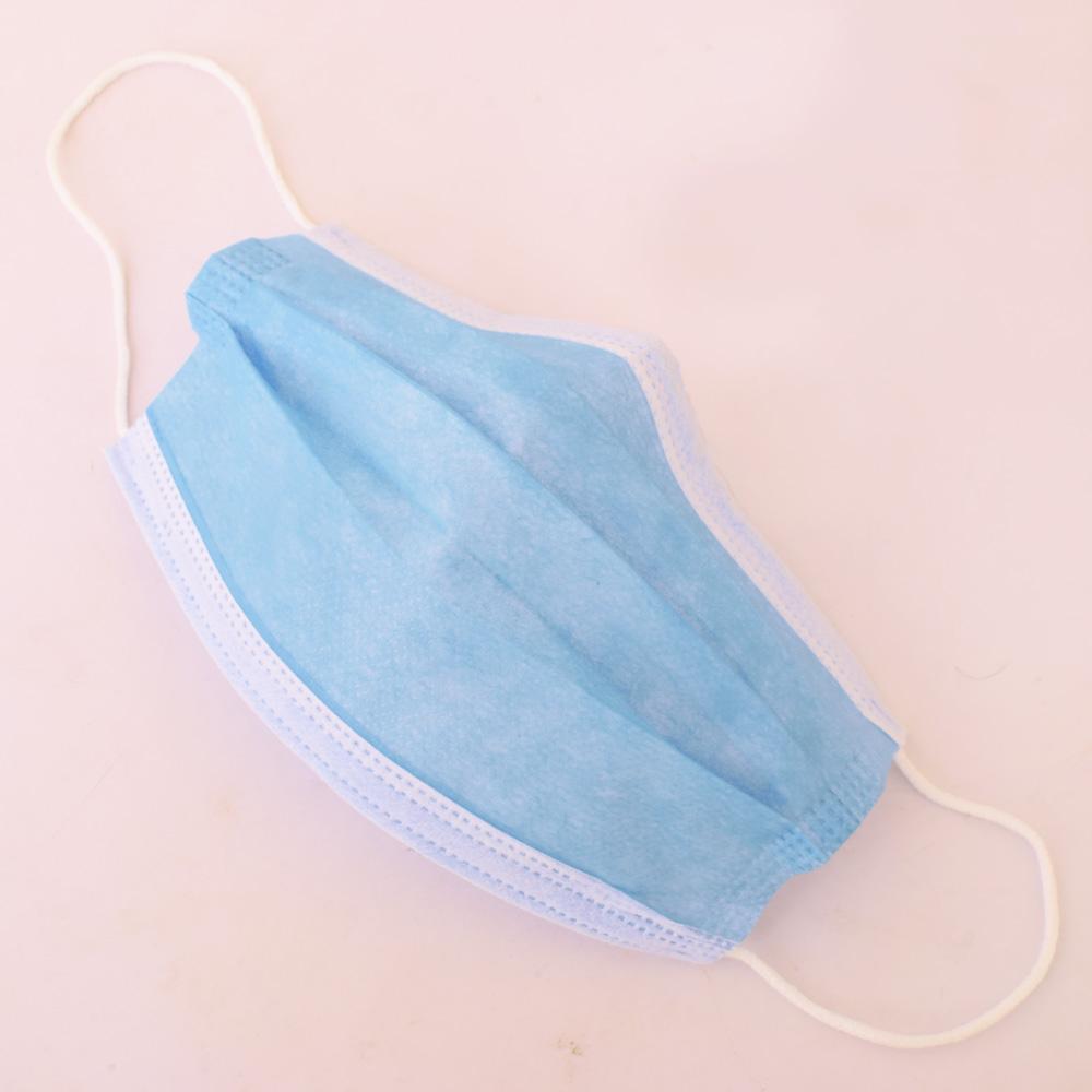 Disposable Medicare Nose Pin Surgical Protective Face Mask Face Mask MHJ Blue 