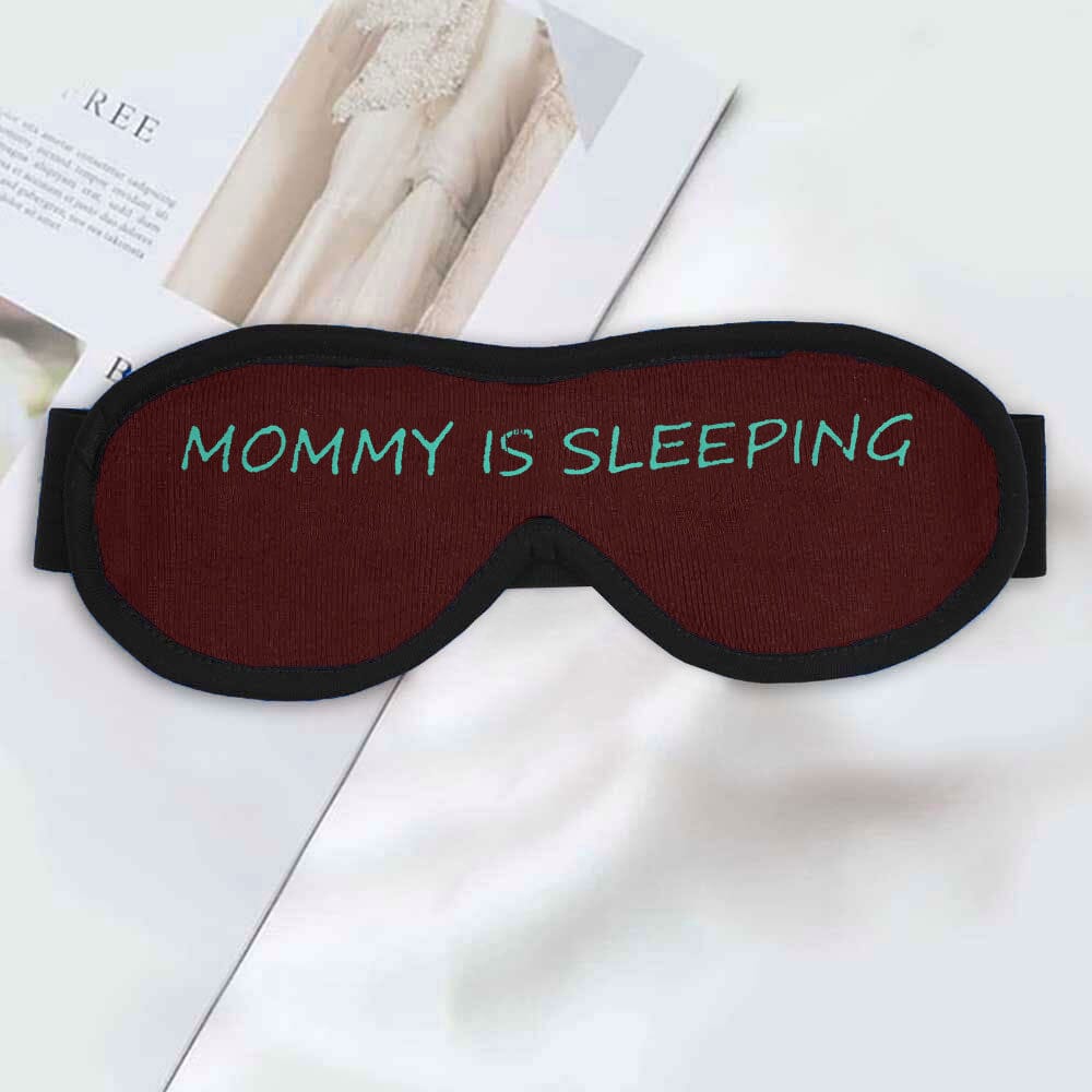 Polo Republica Eye Mask for Sleeping. Made-With-Waste! Eyewear Polo Republica Maroon Mommy is Sleeping 
