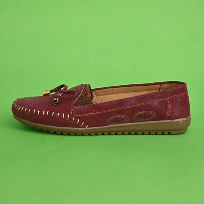 Women's Golfito Tussel Design Moccasin Shoes Women's Shoes SNAN Traders Maroon EUR 35 
