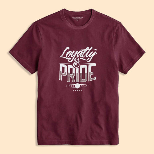 Polo Republica Loyalty & Pride Printed Crew Neck Tee Shirt