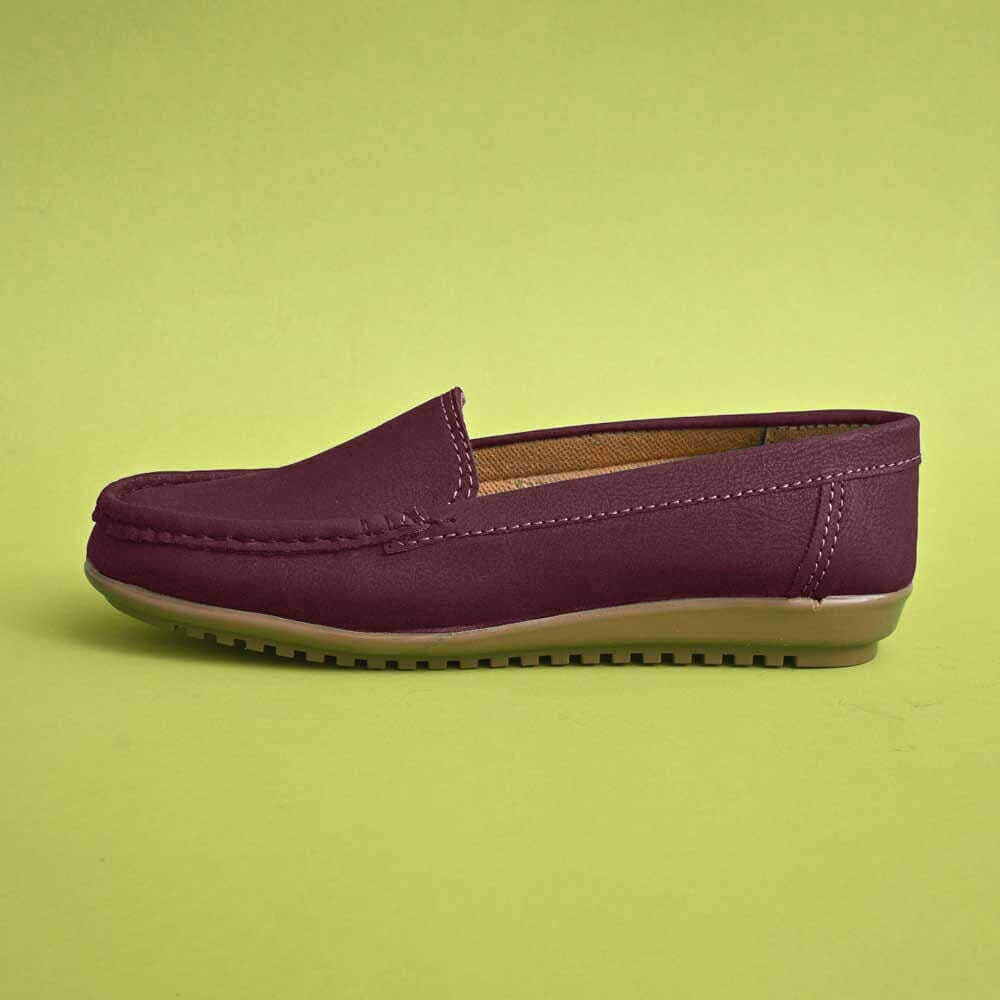 Women's Heredia Moccasin Shoes Women's Shoes SNAN Traders Maroon EUR 35 
