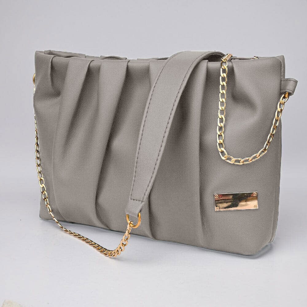 Women's Gustavo Premium Leather Shoulder Bag bag SNAN Traders Mud 