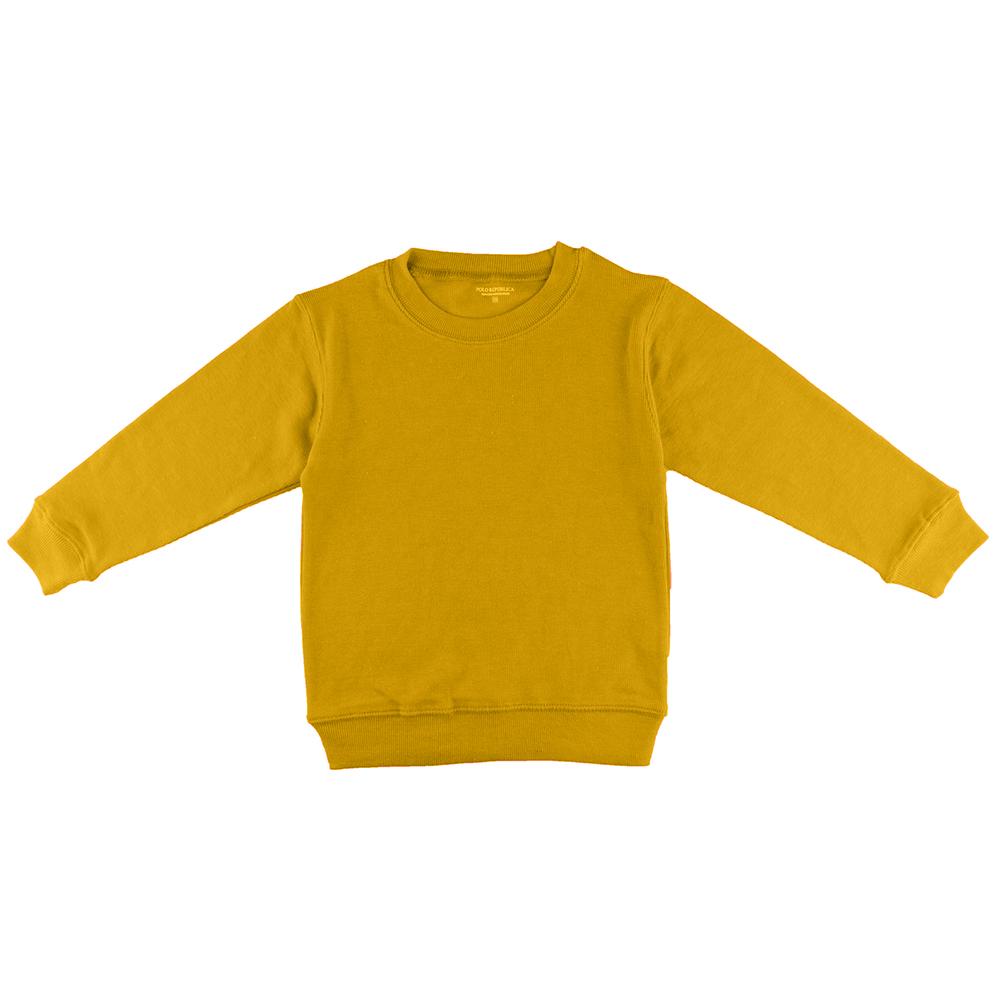Polo Republica Kid's Balletic Sweatshirt Boy's Sweat Shirt Polo Republica Mustard 2/3 Years 