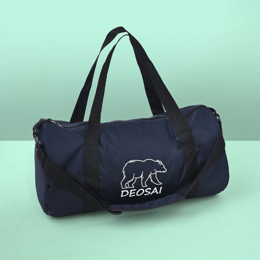 Deosai Printed Strips Style Duffle/Gym Bag bag AMU Navy 