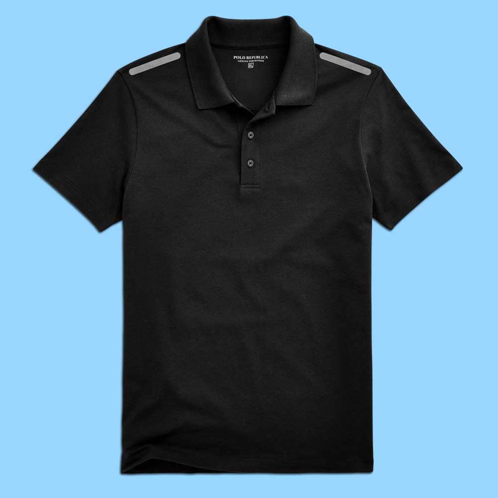 Polo Republica Men's Essential Activewear Polo Shirt Men's Polo Shirt Polo Republica Black S 
