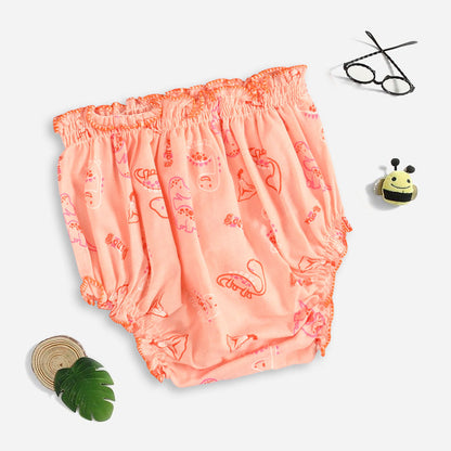 Kid's Dino's Printed Basic Underwear Kid's Underwear SRL Peach 3-6 Months 