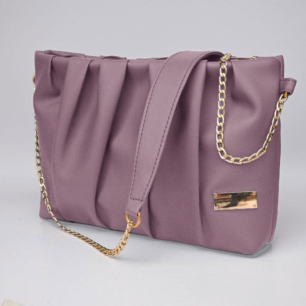 Women's Gustavo Premium Leather Shoulder Bag bag SNAN Traders Pink 