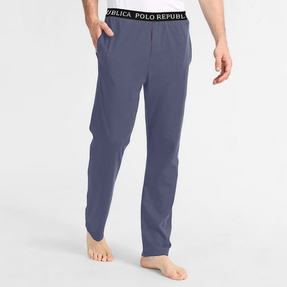 Polo Republica Men's Essentials Jersey Lounge Pants Powder Blue