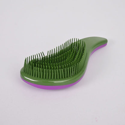 Magic Ravenna Handle Tangles Free Hair Brush General Accessories RAM Purple & Olive 