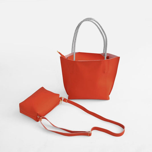 Women's Villarrica Stylish PU Leather Shoulder/Hand Bag bag SNAN Traders Red 