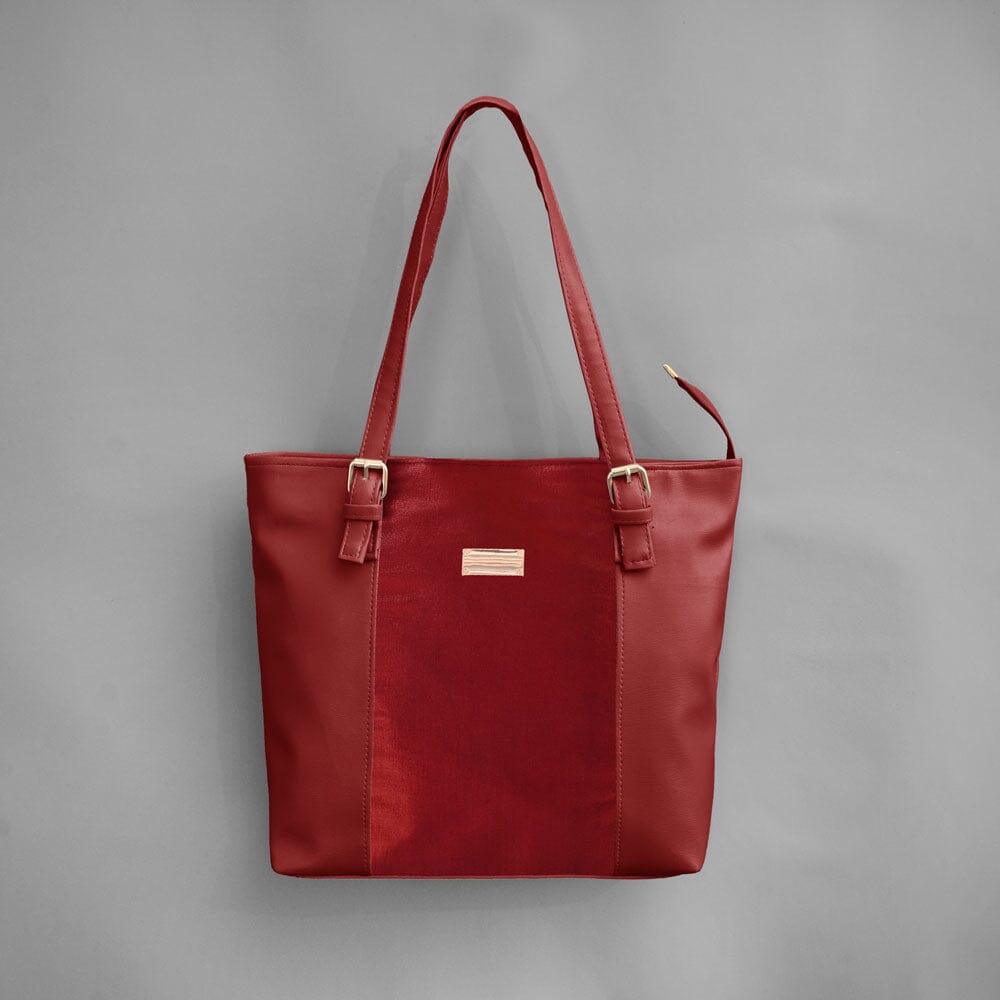 Women's/Girl's Ronnet Panel Style Premium Hand/Shoulder Bag bag SNAN Traders Red 