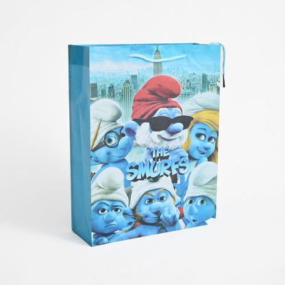 Kid's Beautiful Character Printed Gift Bag Hand Bag SAK Smurfs 