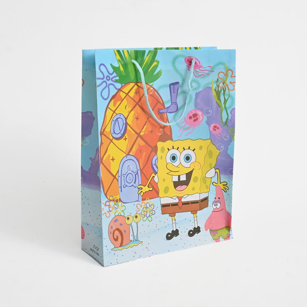 Kid's Beautiful Character Printed Gift Bag Hand Bag SAK Spongebob 