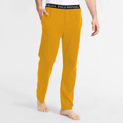 Polo Republica Men's Vodice Casual Pique Lounge Summer Pants Men's Sleep Wear Polo Republica Sunny Yellow S 