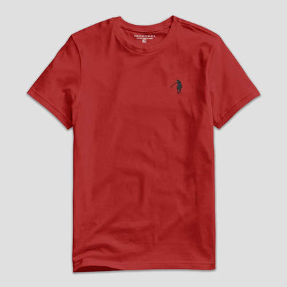 Polo Republica Premium Signature Pony Embroidered Tee Shirt Men's Tee Shirt Polo Republica Red S 